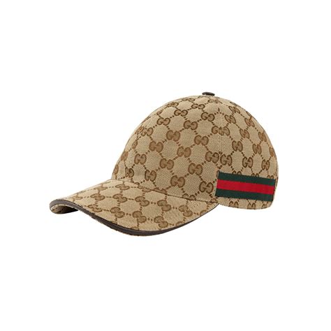 gucci hat with logo|Original GG Canvas Baseball Hat With Web .